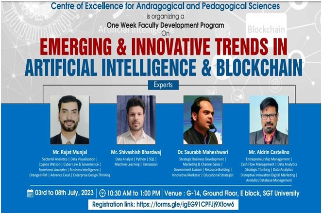 You are currently viewing 1-Week Faculty Development Program on Emerging & Innovative Trends in AI & Blockchain